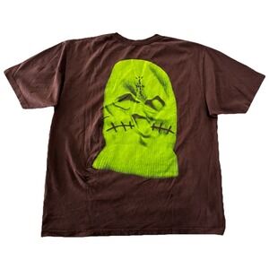 Travis Scott T Shirt‎ XL Brown JackBoys 2 A2 Tee Double Sided NEW *flaw